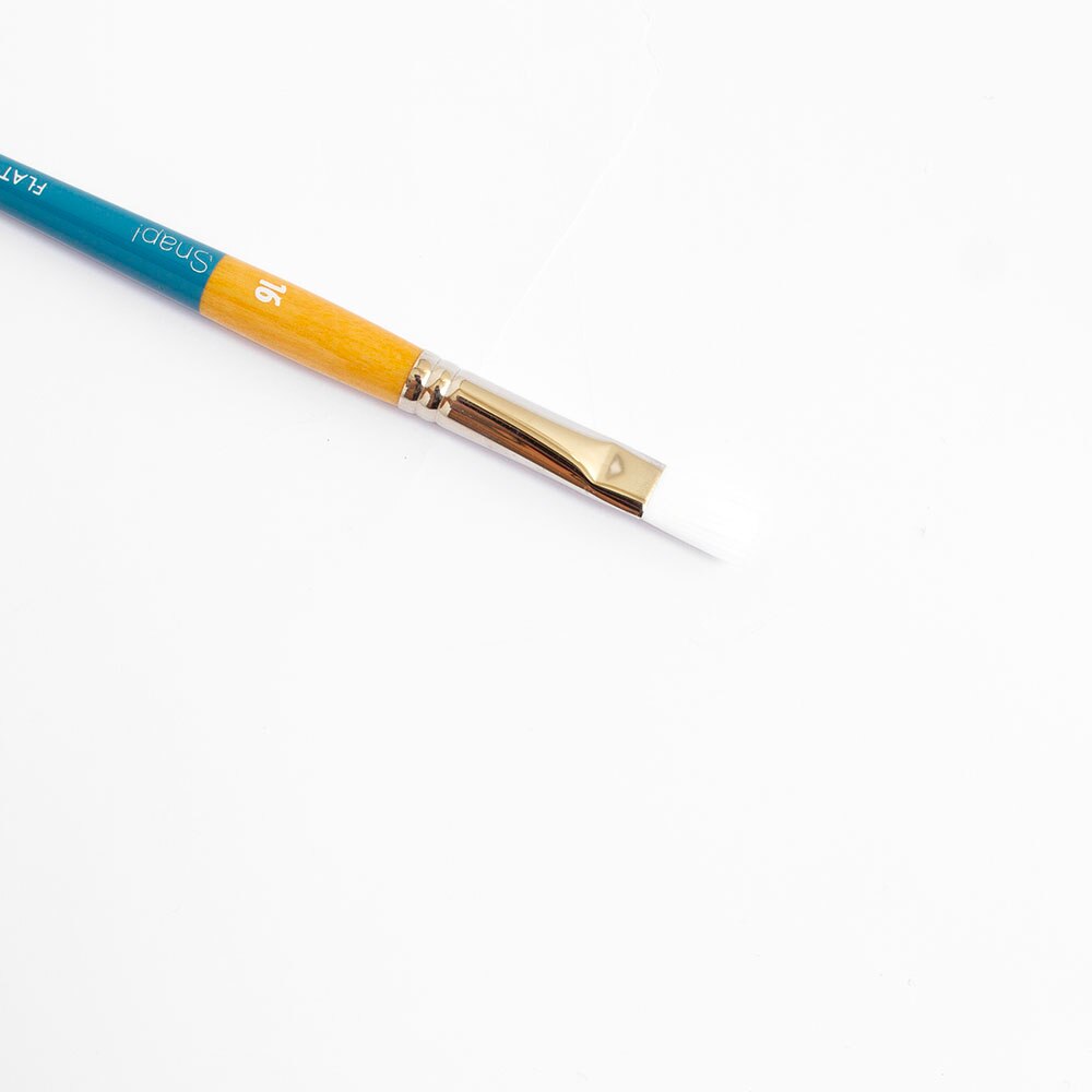 Princeton, White, Brush, Art & School, Snap, Taklon, Short Handle, Shader, Short Handle, 16, 402239